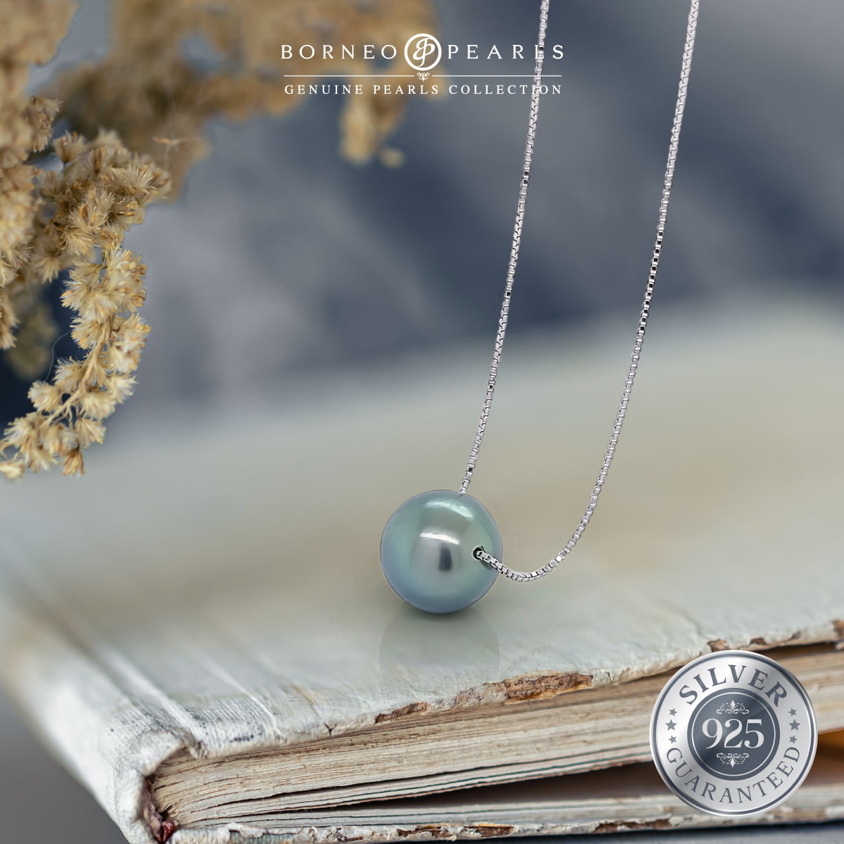 925 Silver Adjustable Round Tahitian Pearl