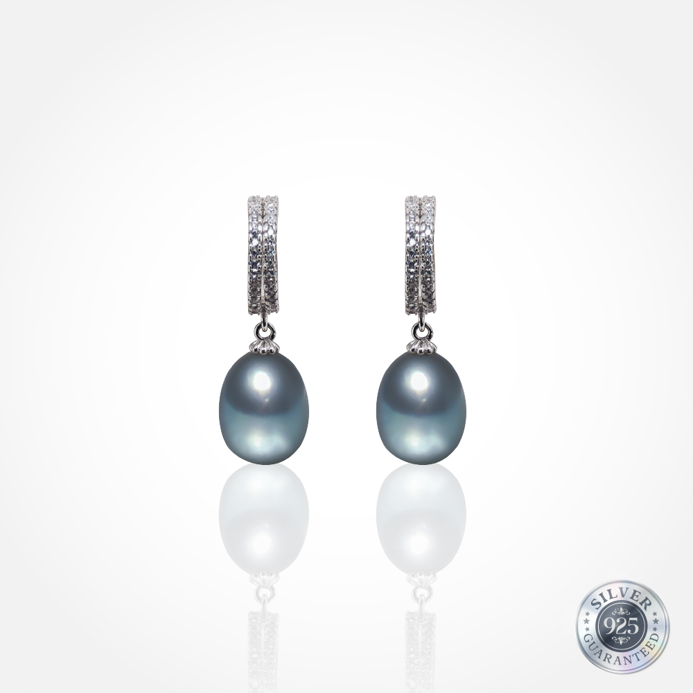 925 Silver Luna Pearl Loops