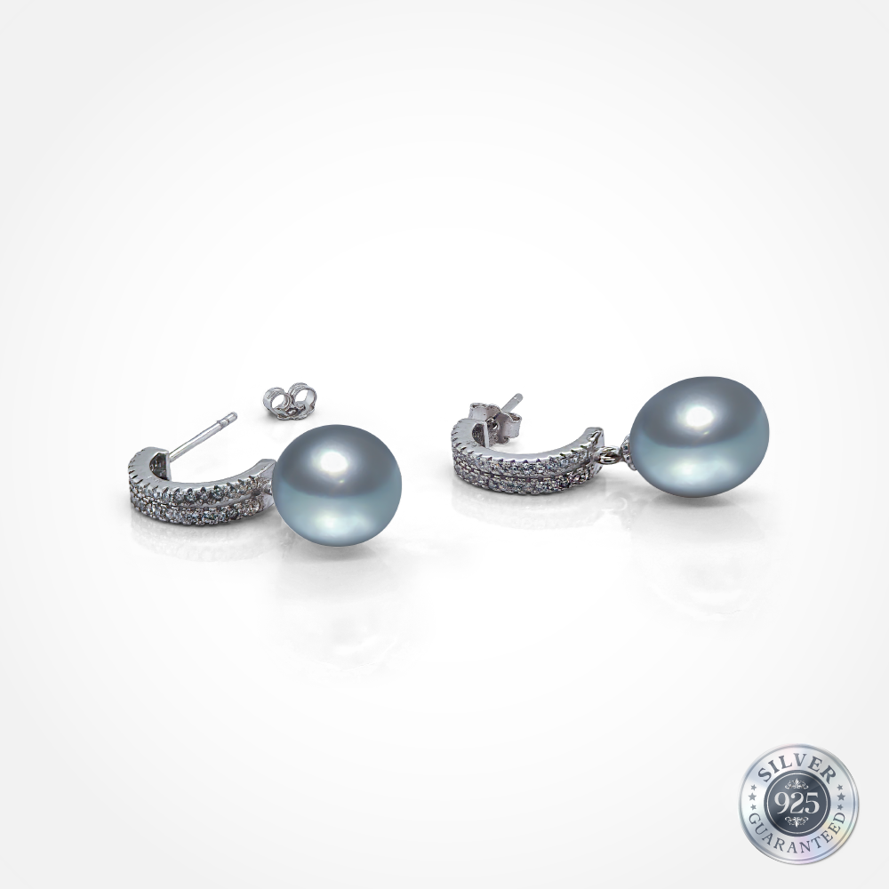 925 Silver Luna Pearl Loops