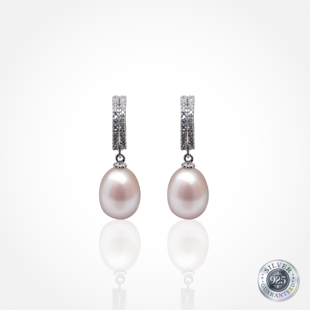 925 Silver Luna Pearl Loops