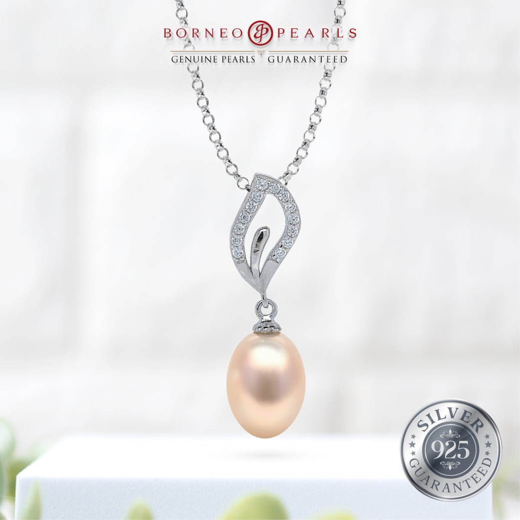 925 Silver Pearl Earring & Pendant Set