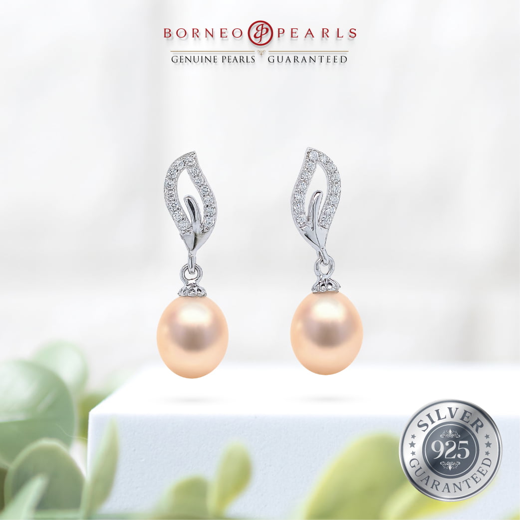 925 Silver Pearl Earring & Pendant Set
