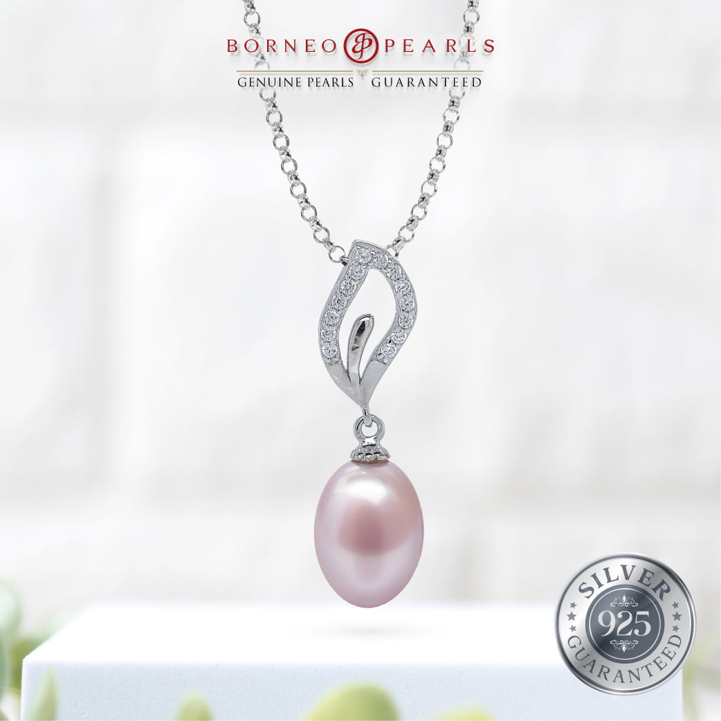 925 Silver Pearl Earring & Pendant Set
