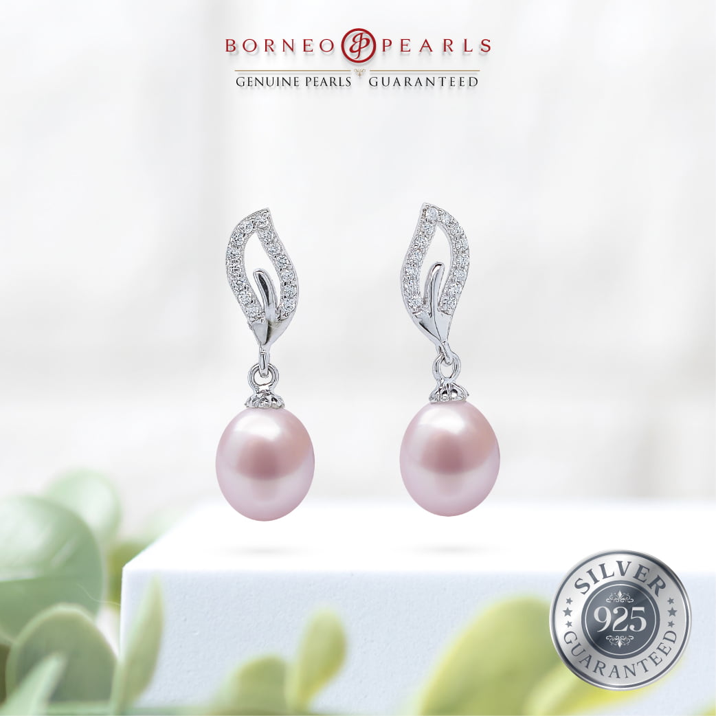 925 Silver Pearl Earring & Pendant Set