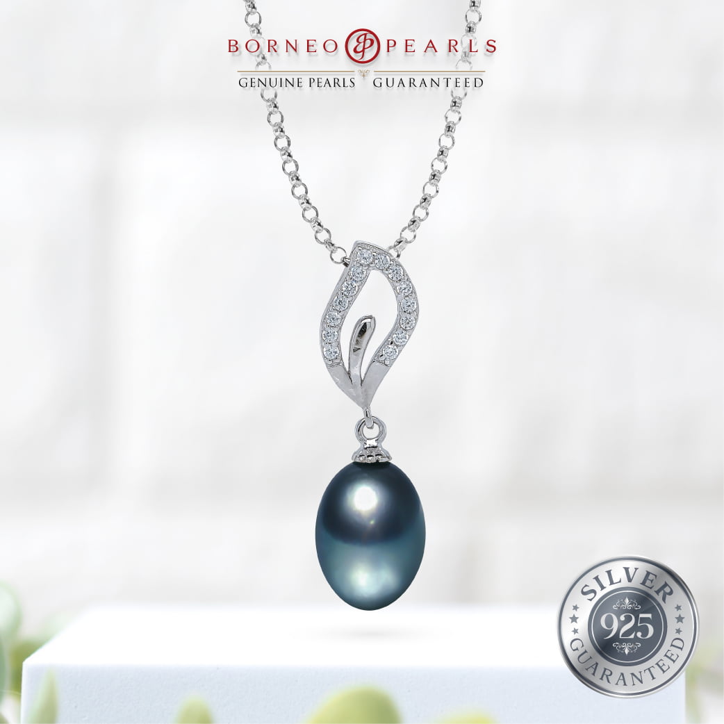 925 Silver Pearl Earring & Pendant Set