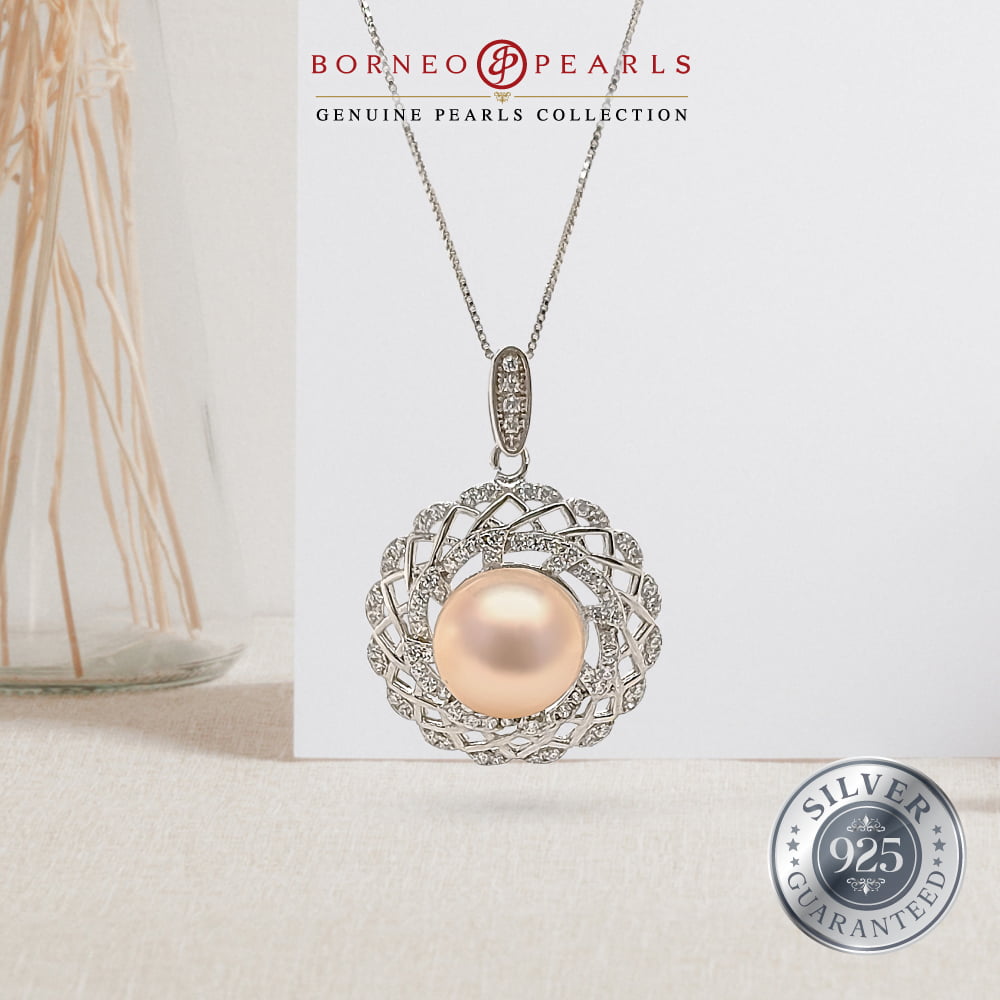 925 Silver Pearl Earring & Pendant Set