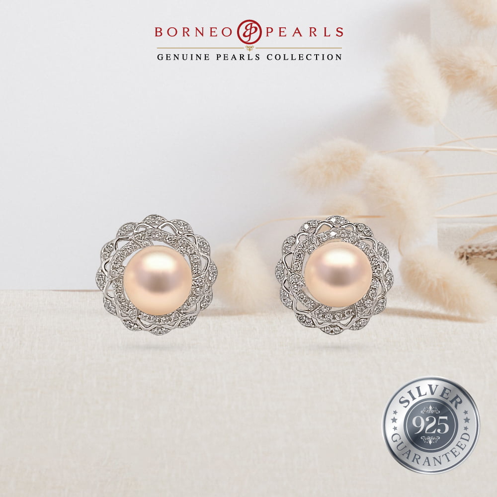 925 Silver Pearl Earring & Pendant Set