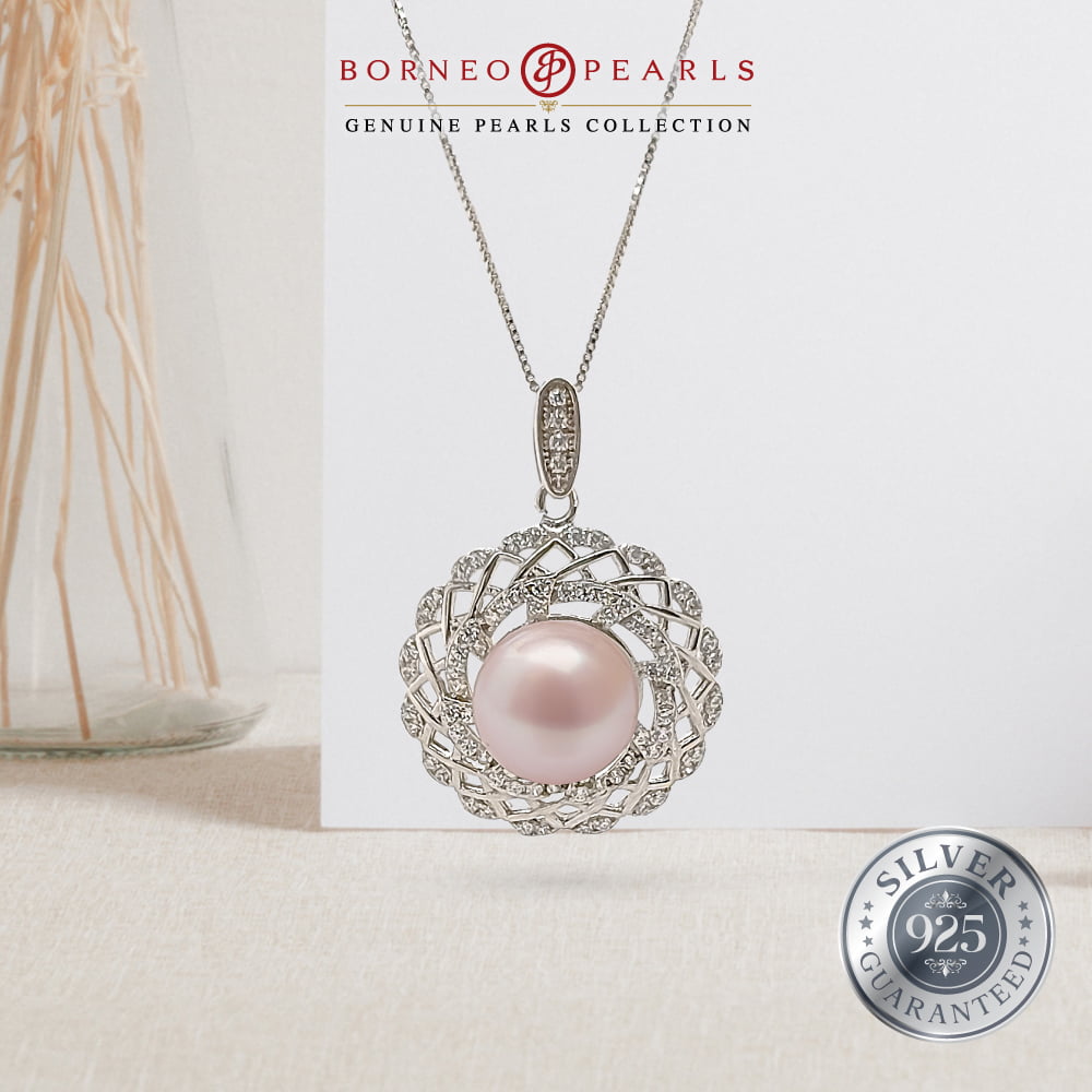 925 Silver Pearl Earring & Pendant Set