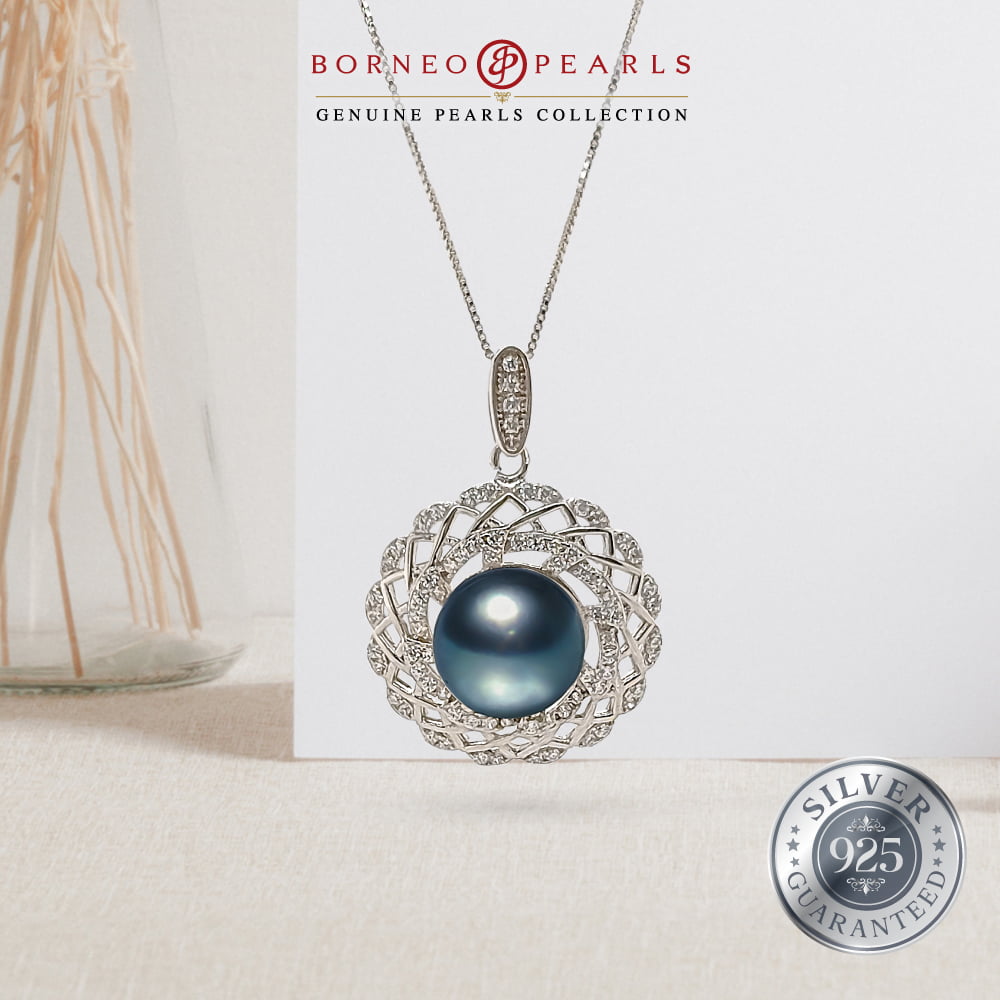 925 Silver Pearl Earring & Pendant Set