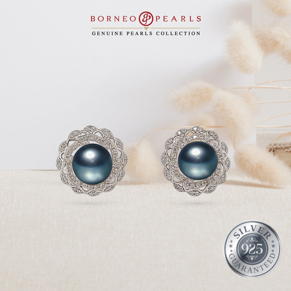 925 Silver Pearl Earring & Pendant Set