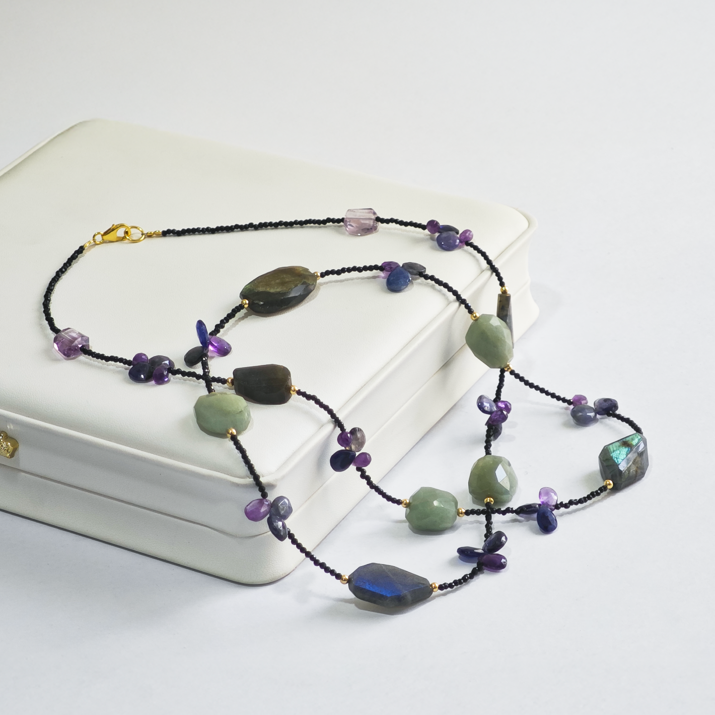 38' Gemstone Long Necklace