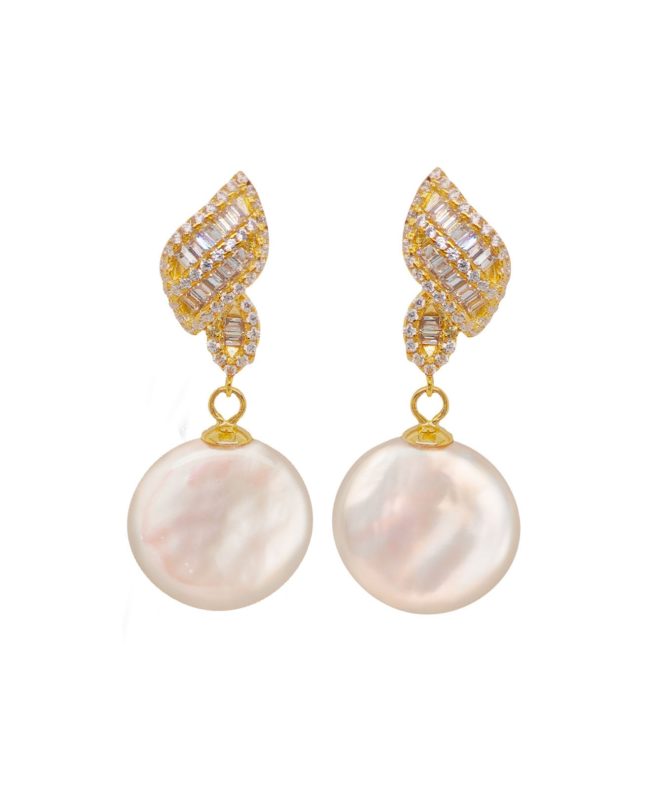 13-14mm Coin Pearls in 925 Silver