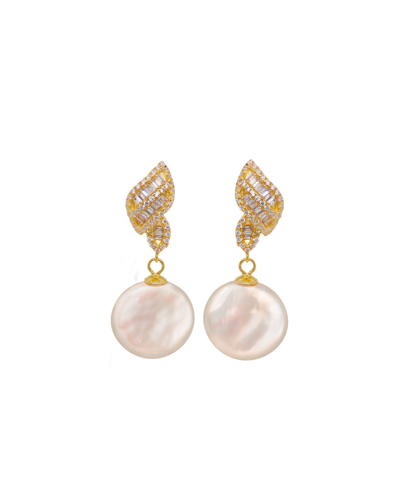 13-14mm Coin Pearls in 925 Silver