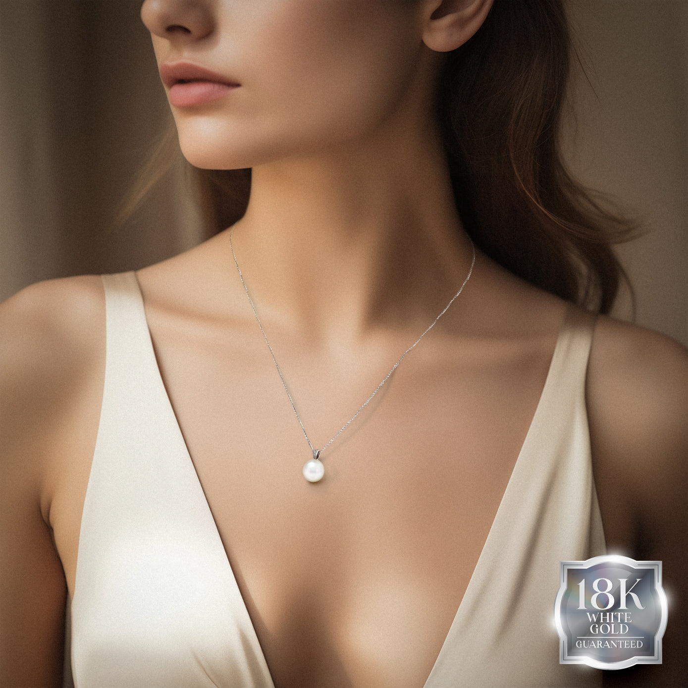 18K Gold White Southsea Opulence Pendant