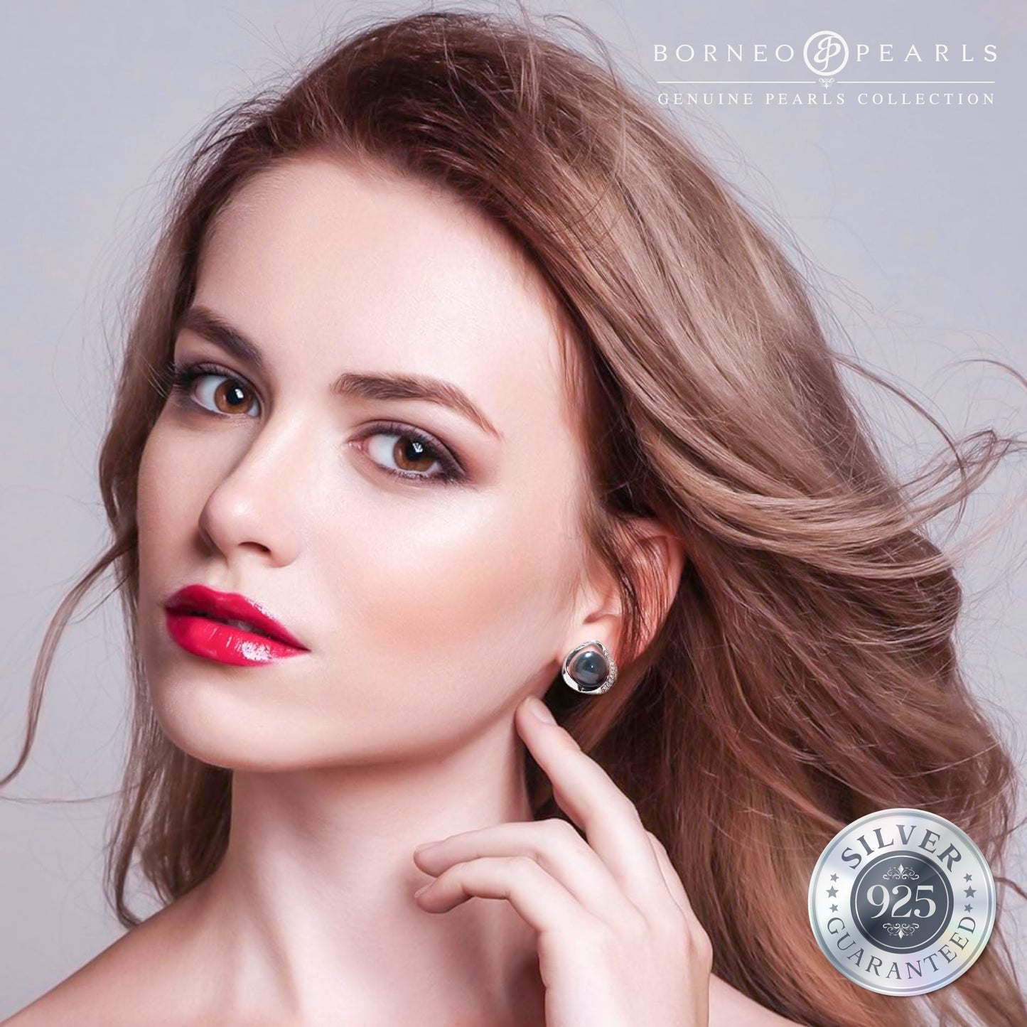 925 Silver Victoria Pearl Studs