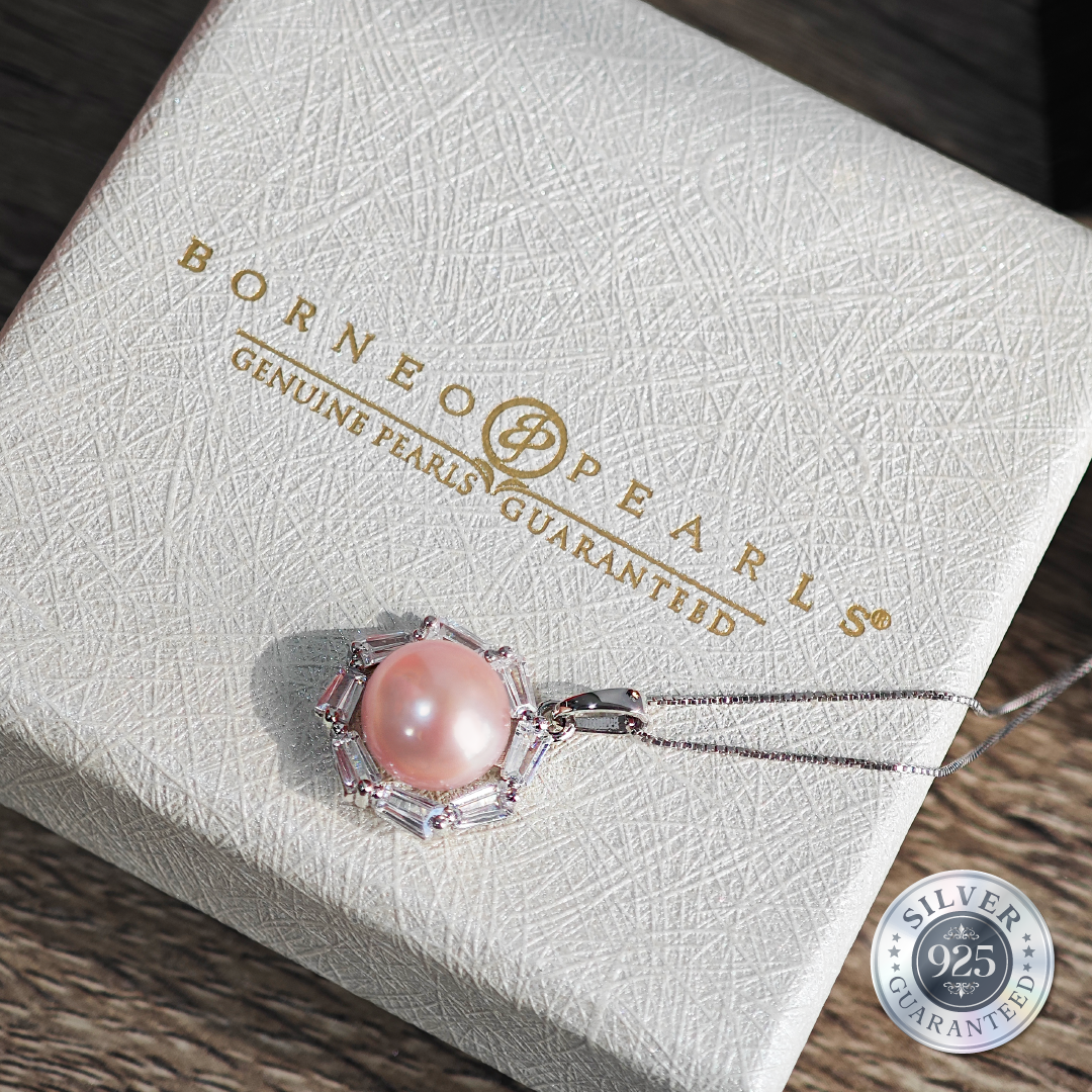 Iridescent Bloom Pendant in 925 Silver