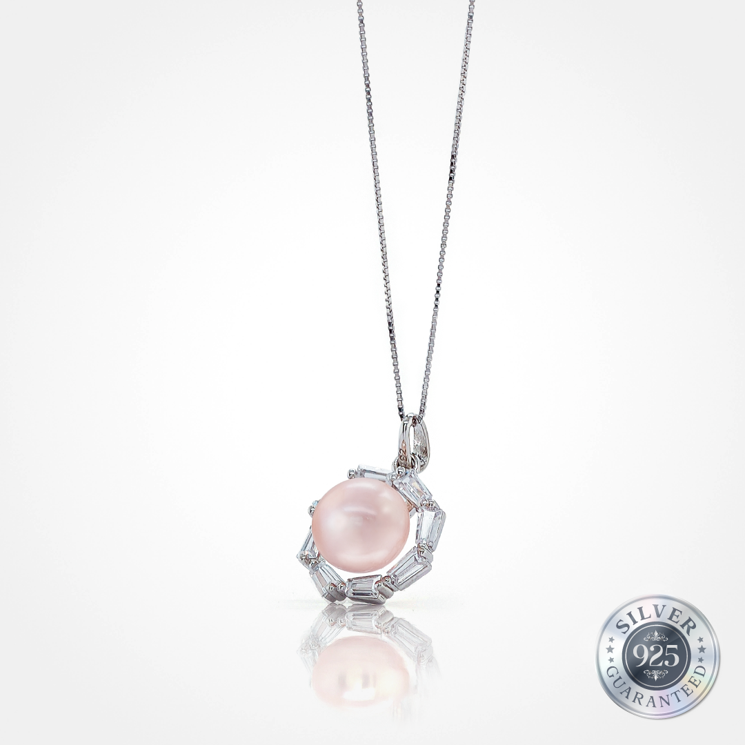 Iridescent Bloom Pendant in 925 Silver