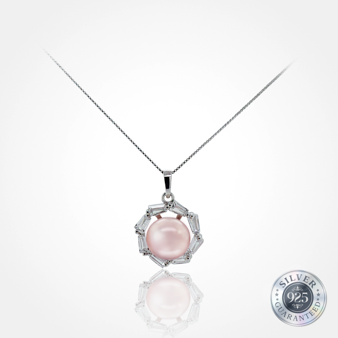 Iridescent Bloom Pendant in 925 Silver