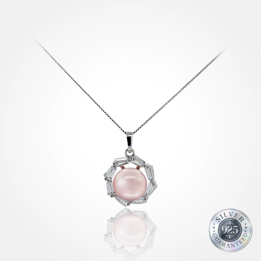 Iridescent Bloom Pendant in 925 Silver