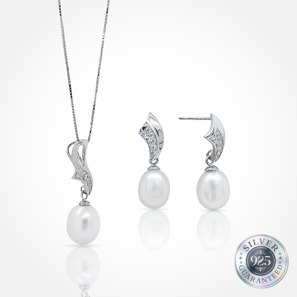 Enchanted Pearl Earring & Pendant Set