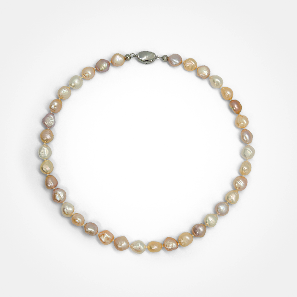 Radiant Cascade Keshi Necklace