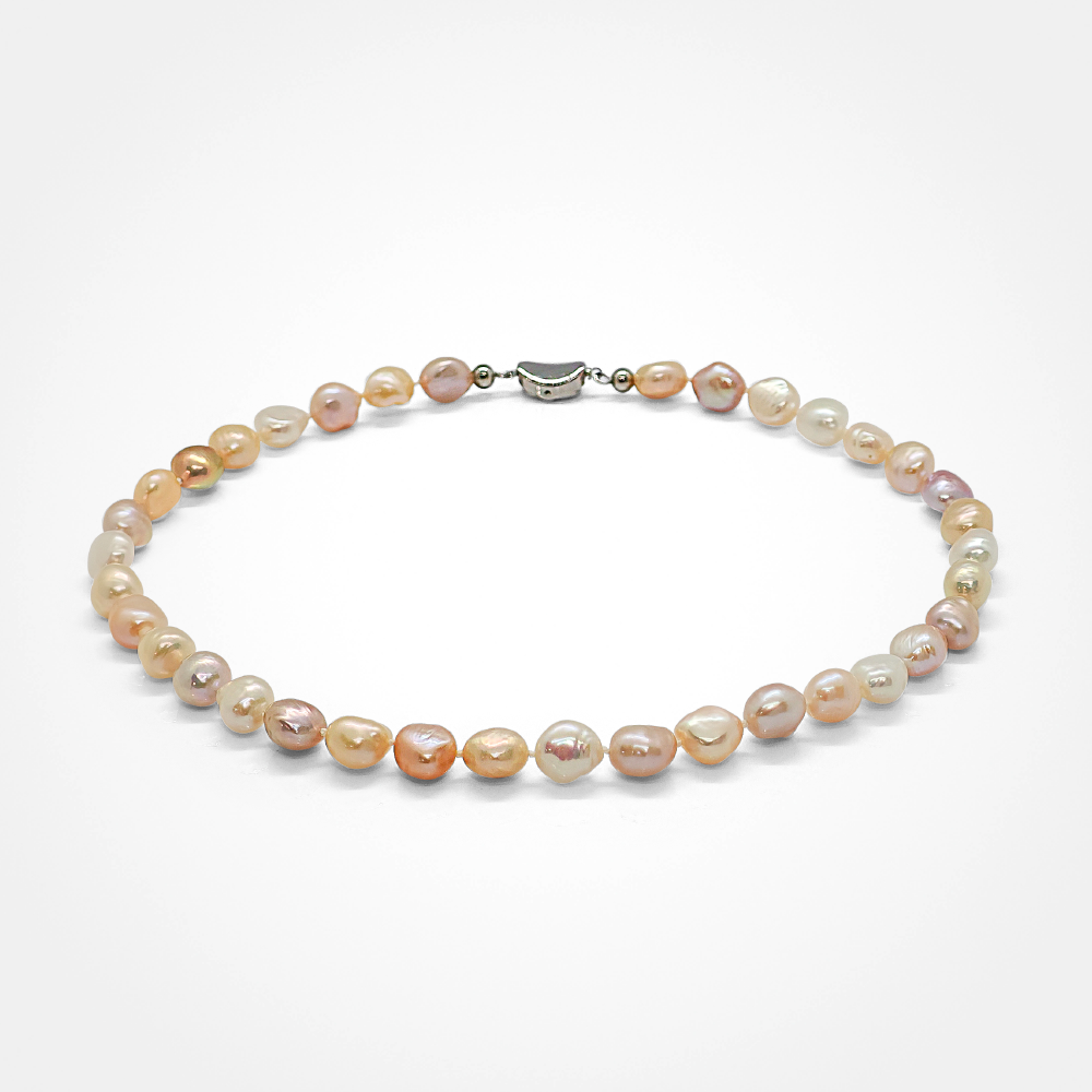Radiant Cascade Keshi Necklace