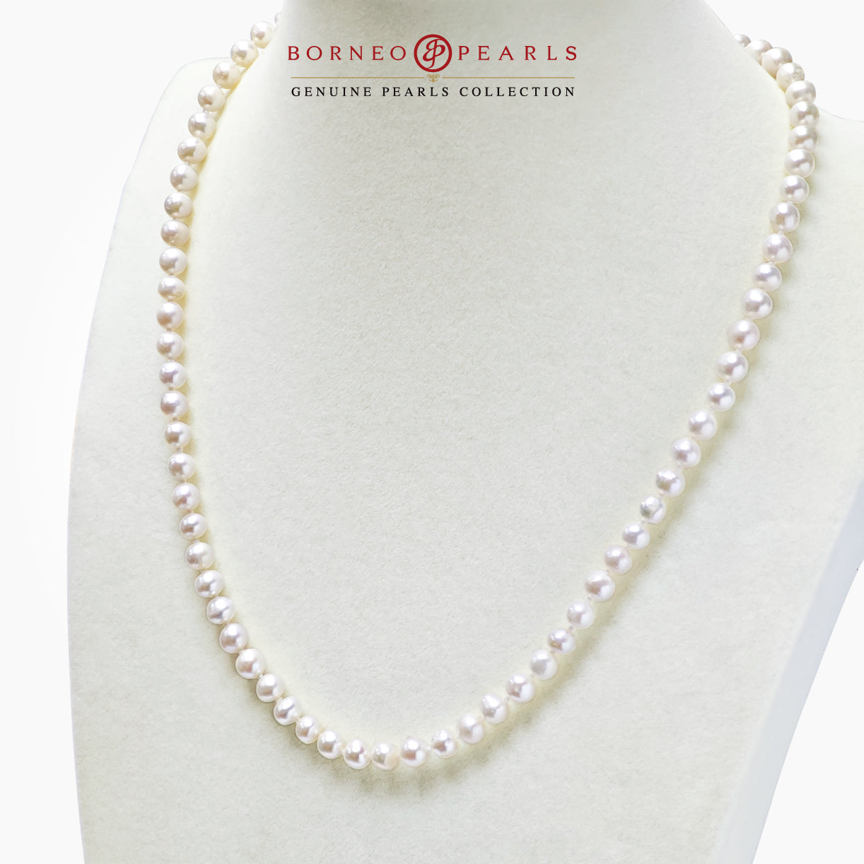 Classic Petite Off Round Pearl Necklace