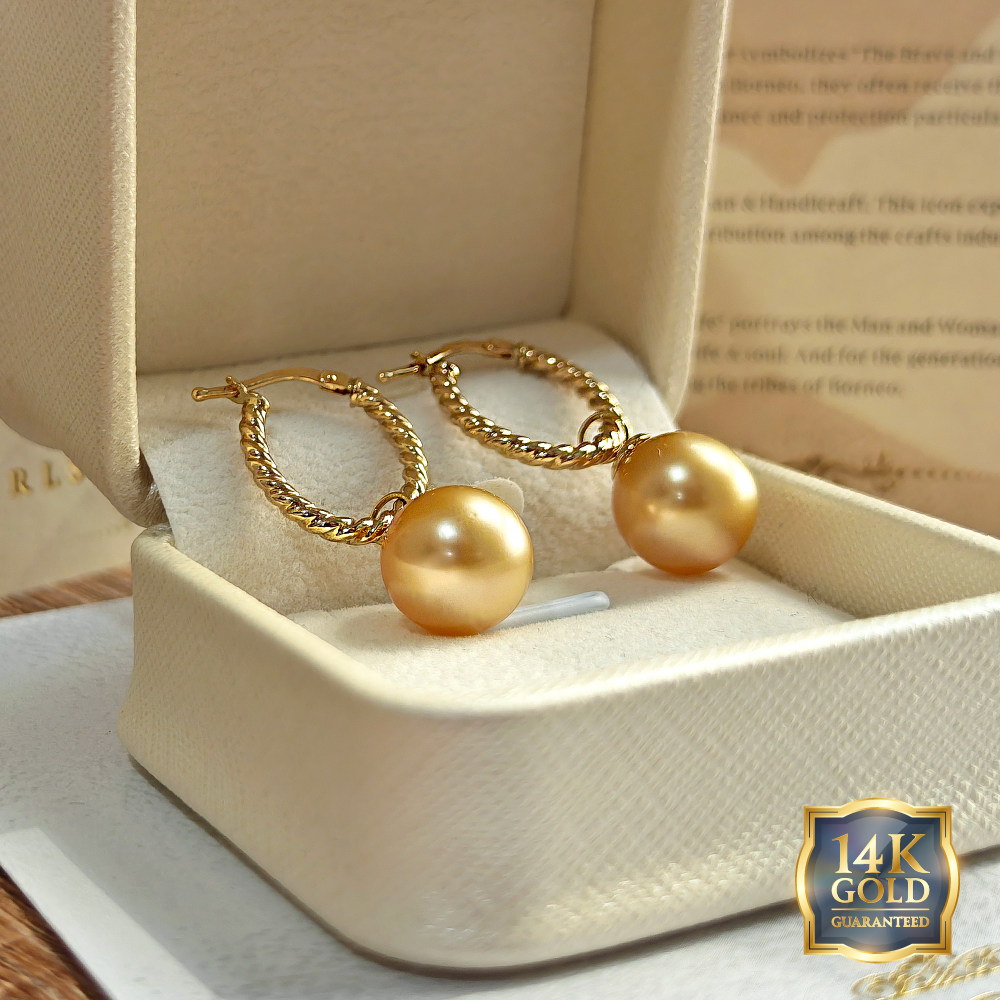 14K Gold Golden Southsea Loops
