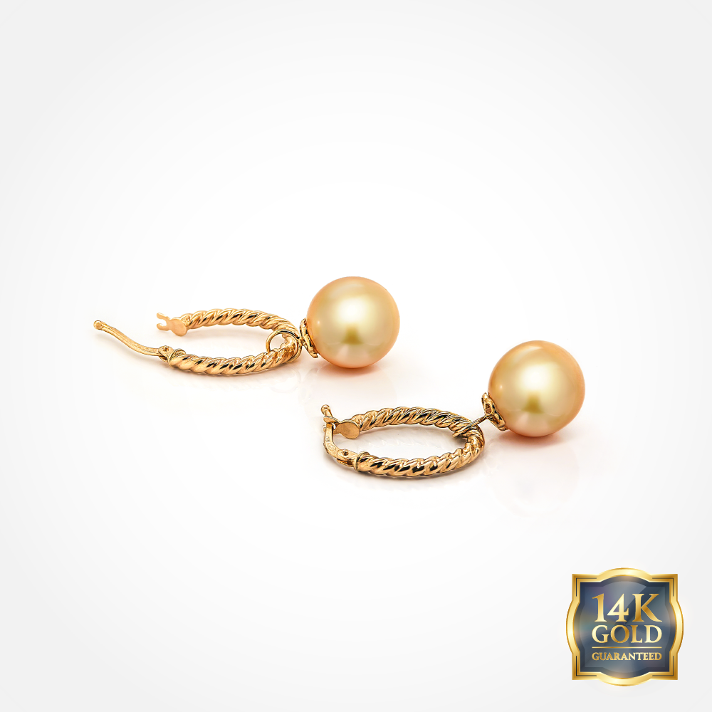 14K Gold Golden Southsea Loops