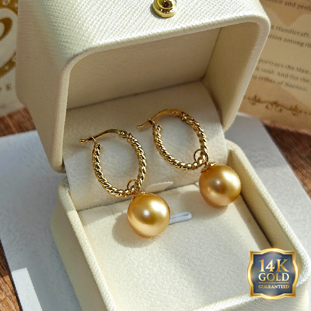 14K Gold Golden Southsea Loops