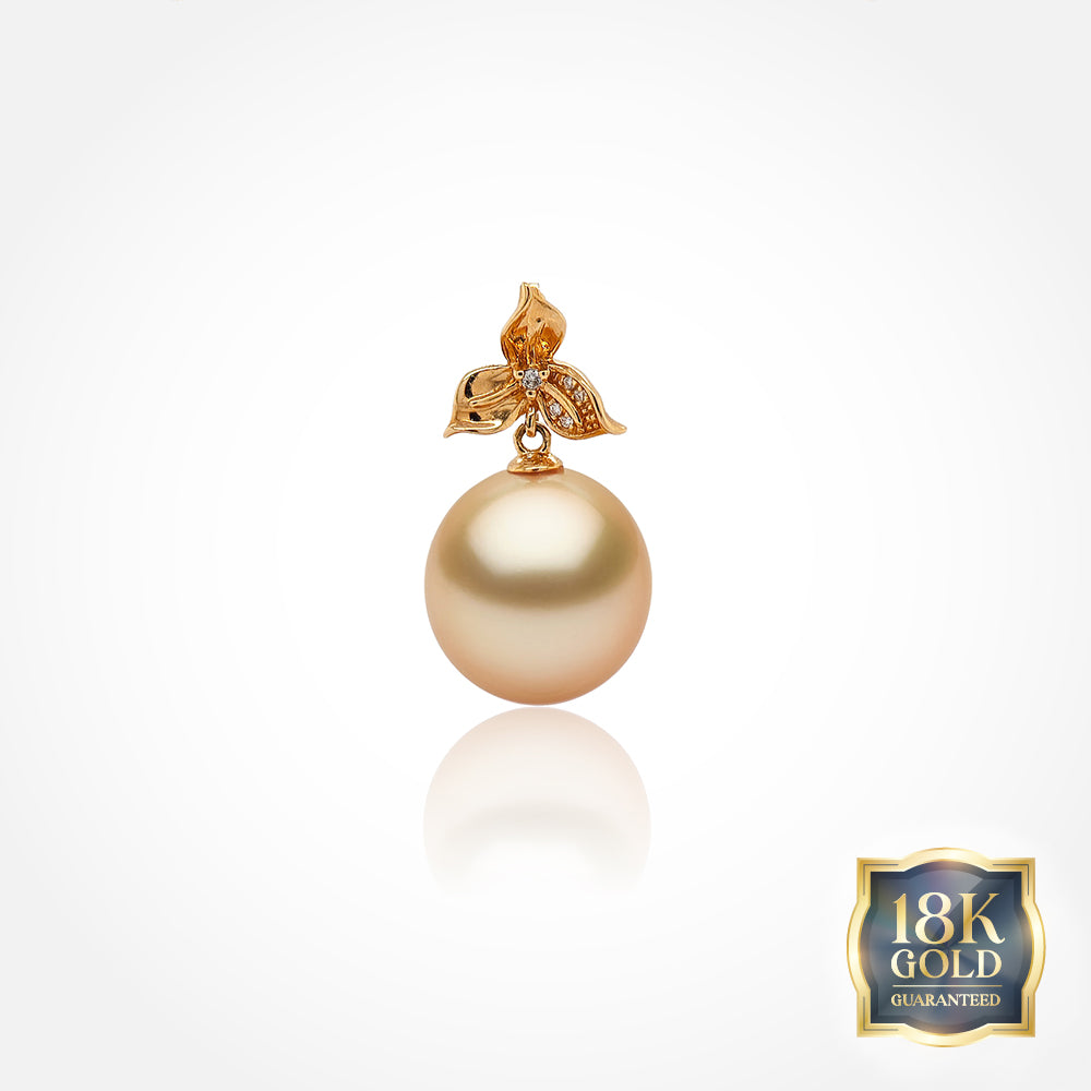 18K Gold Golden Southsea Fleur Pendant