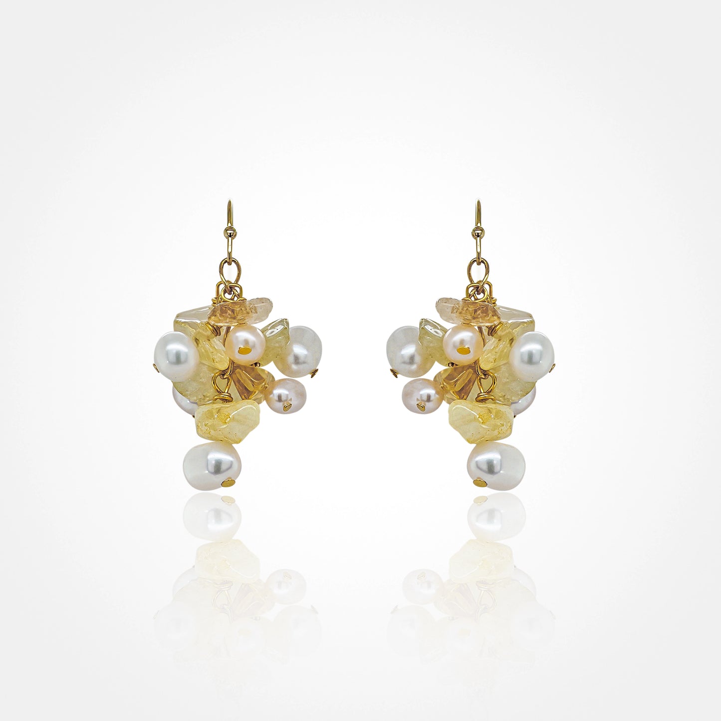 Cluster Baroque Pearl Earring