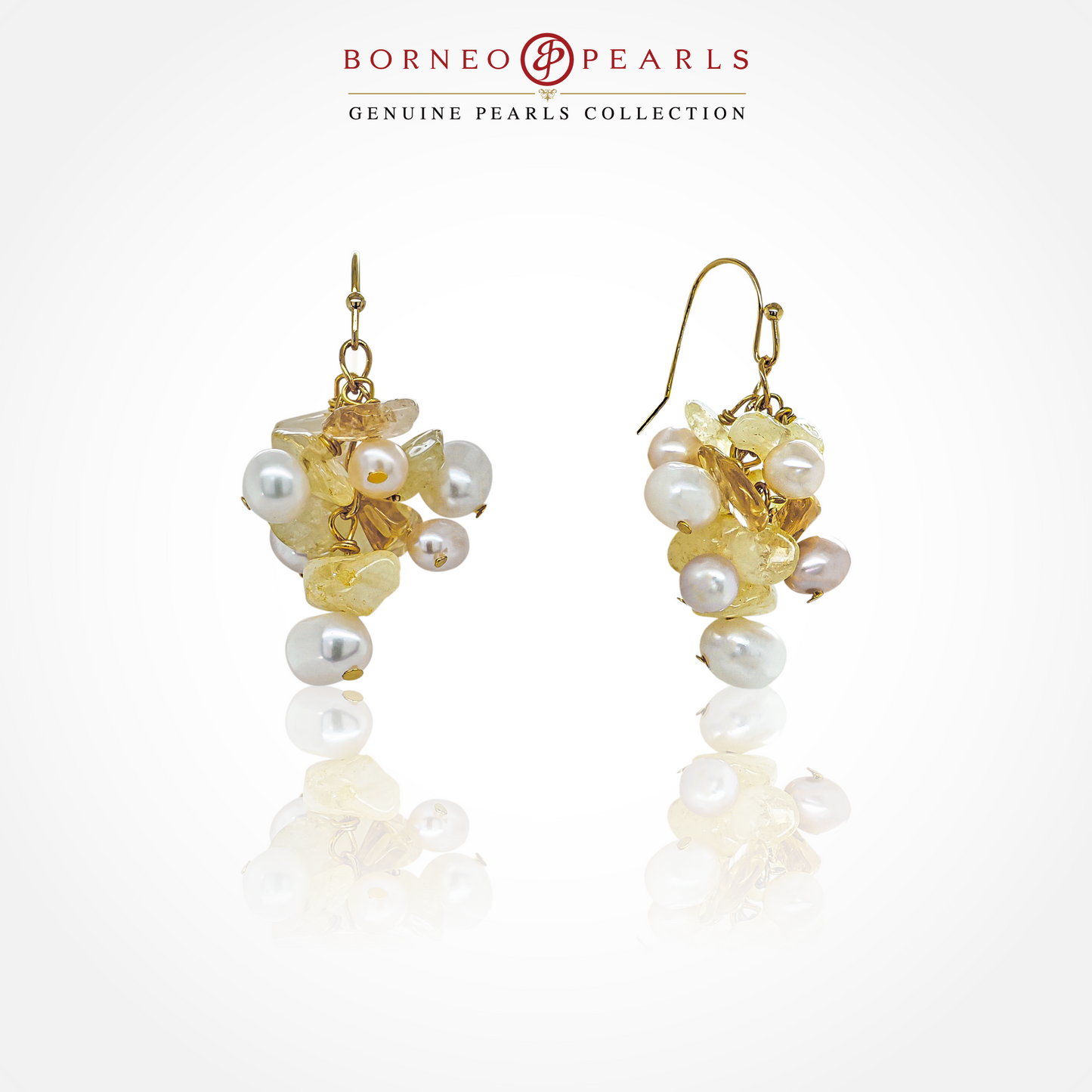 Cluster Pearl Earrings