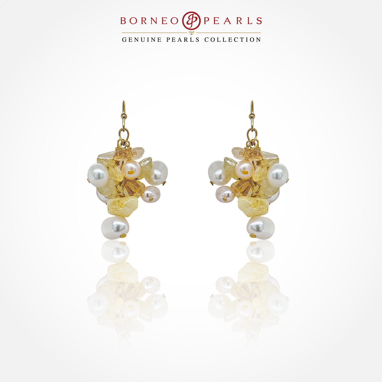 Cluster Pearl Earrings