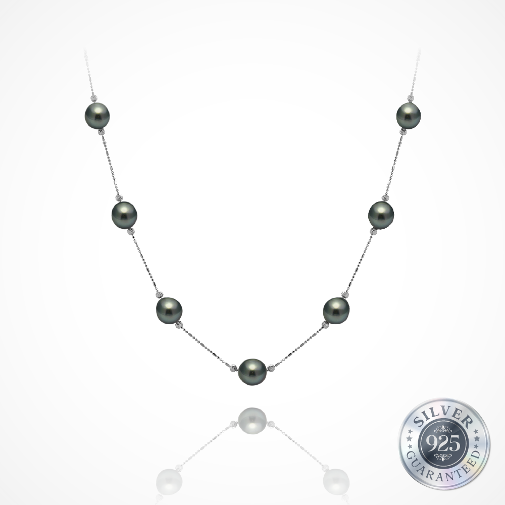 925 Silver Tahitian Adjustable Necklace