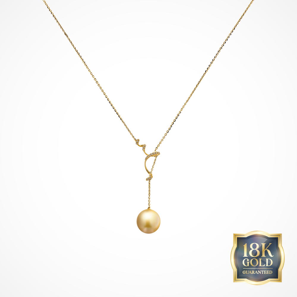 18K Gold Golden Southsea Eterna Pendant