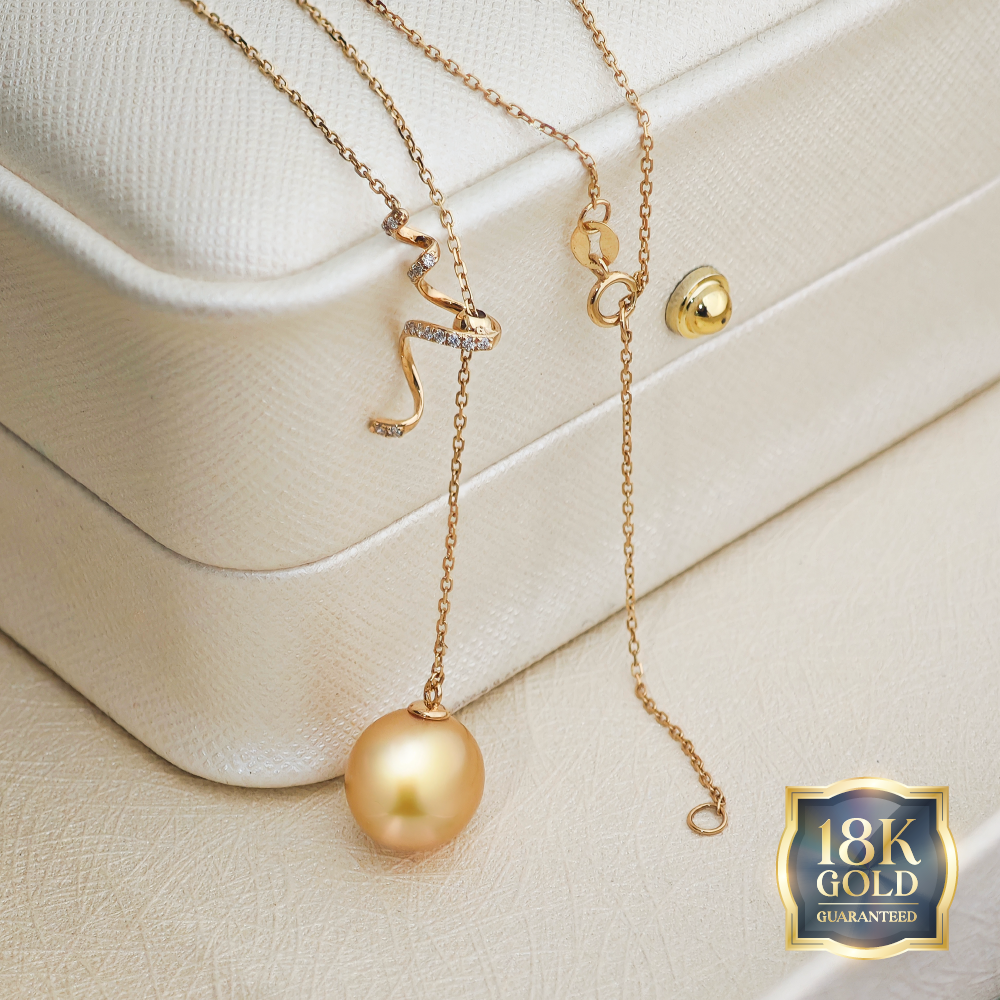 18K Gold Golden Southsea Eterna Pendant