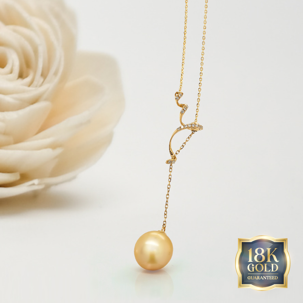 18K Gold Golden Southsea Eterna Pendant