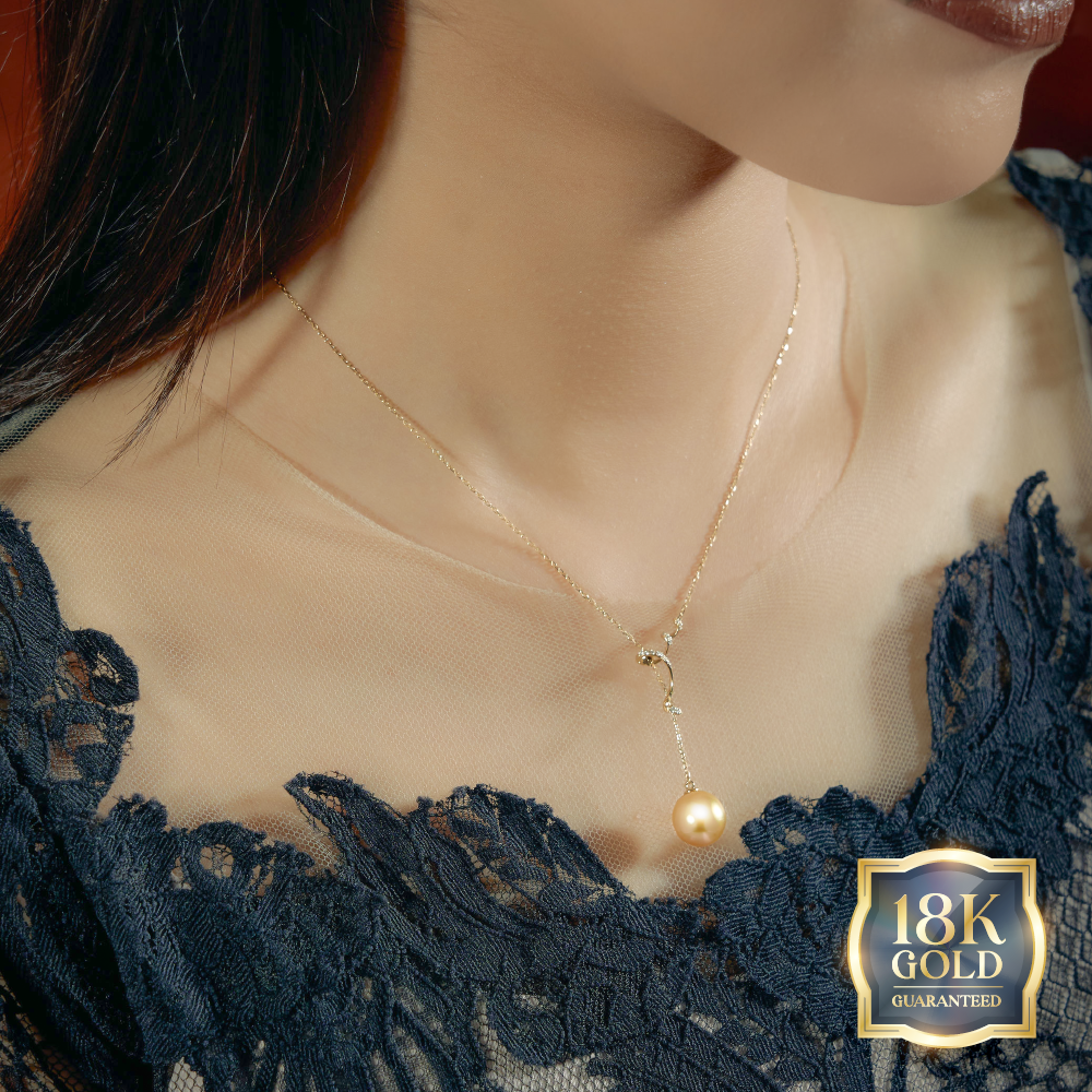 18K Gold Golden Southsea Eterna Pendant