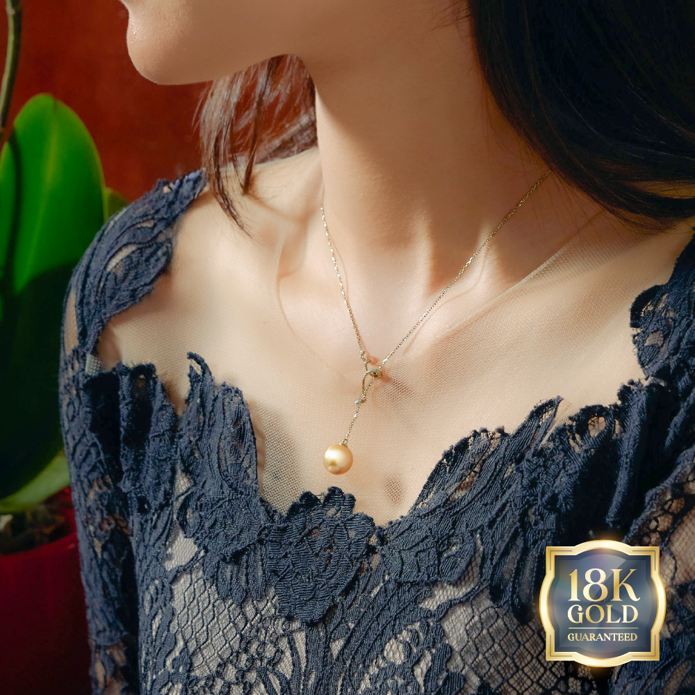 18K Gold Golden Southsea Eterna Pendant