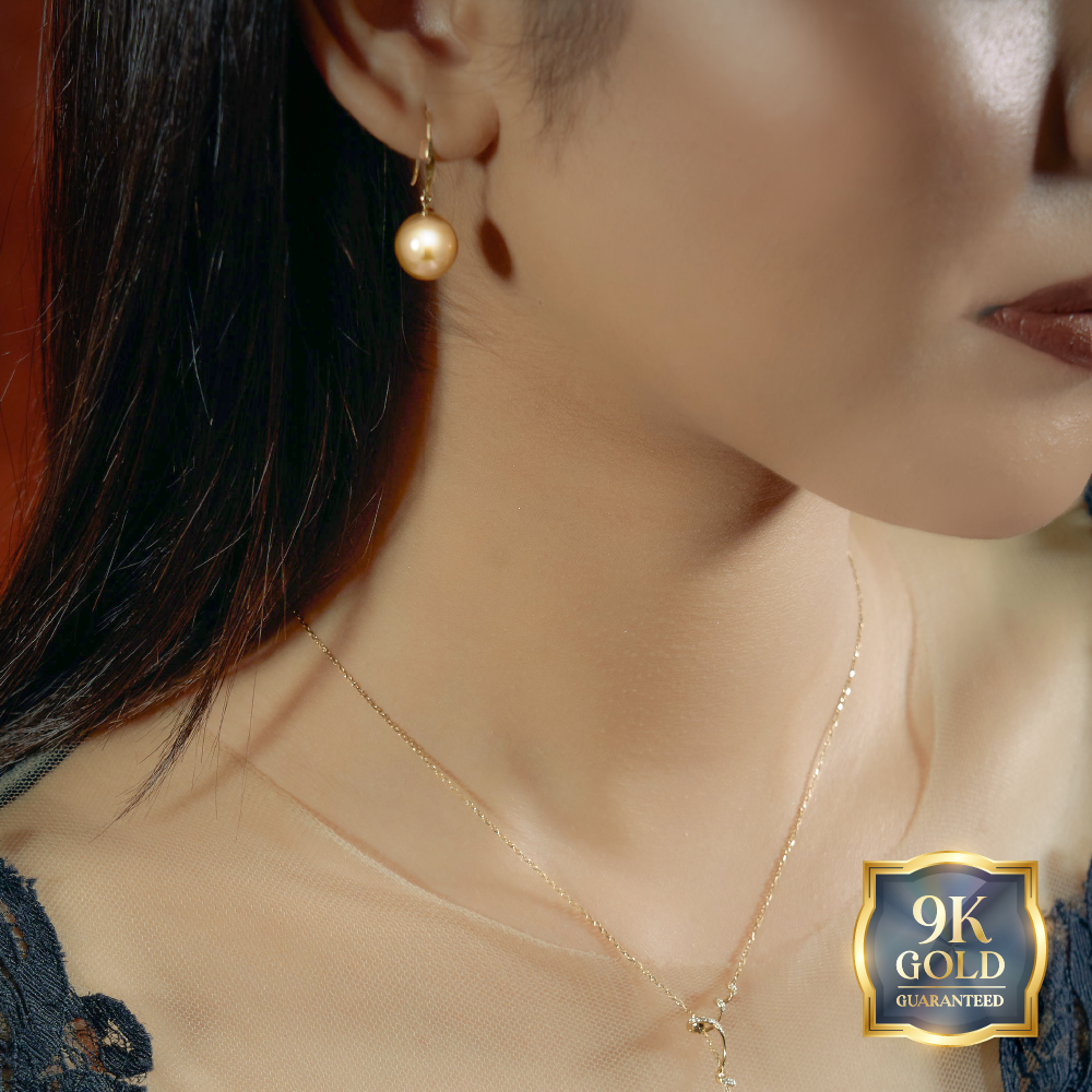 9K Gold Golden Southsea Earring