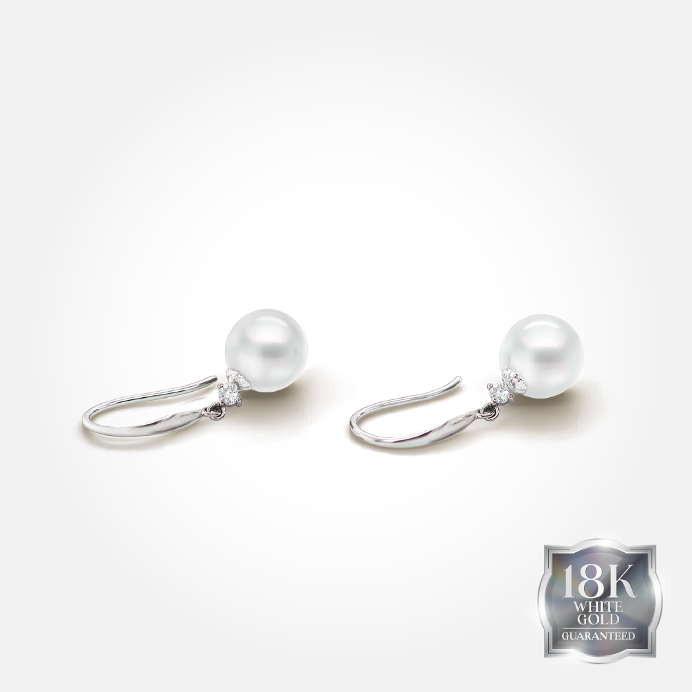 18K Gold White Southsea Earring