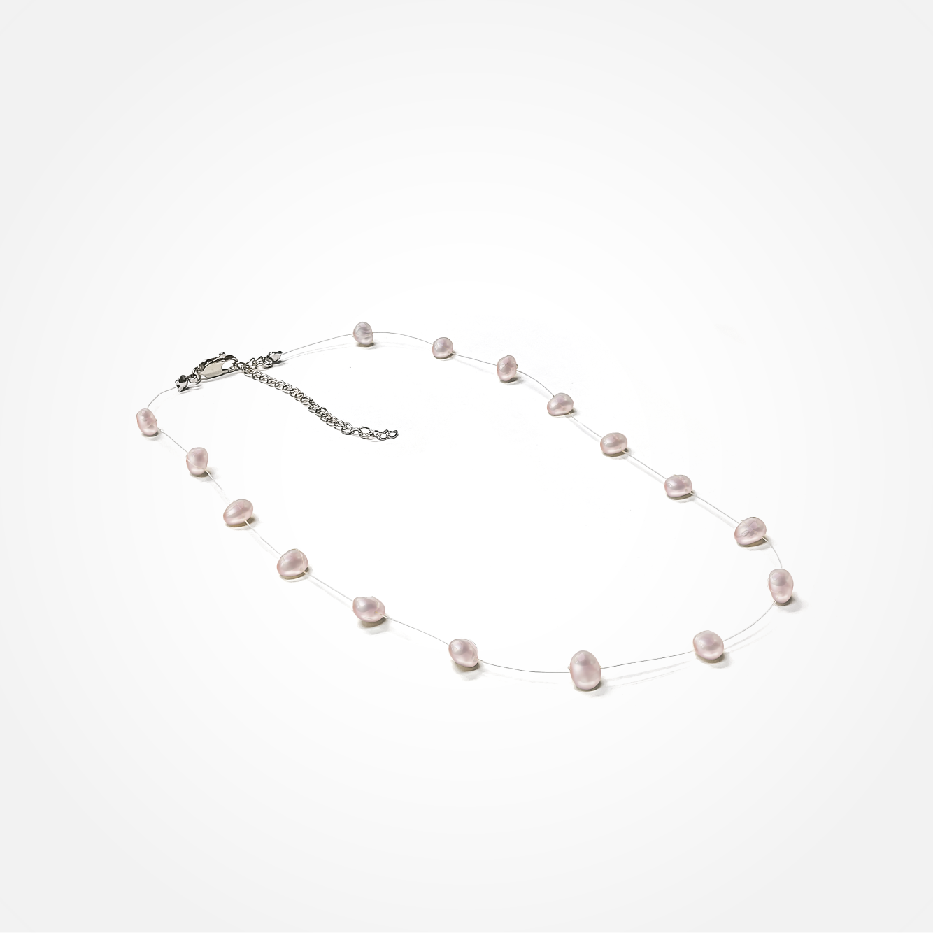 Floating Baroque Pearl Necklace