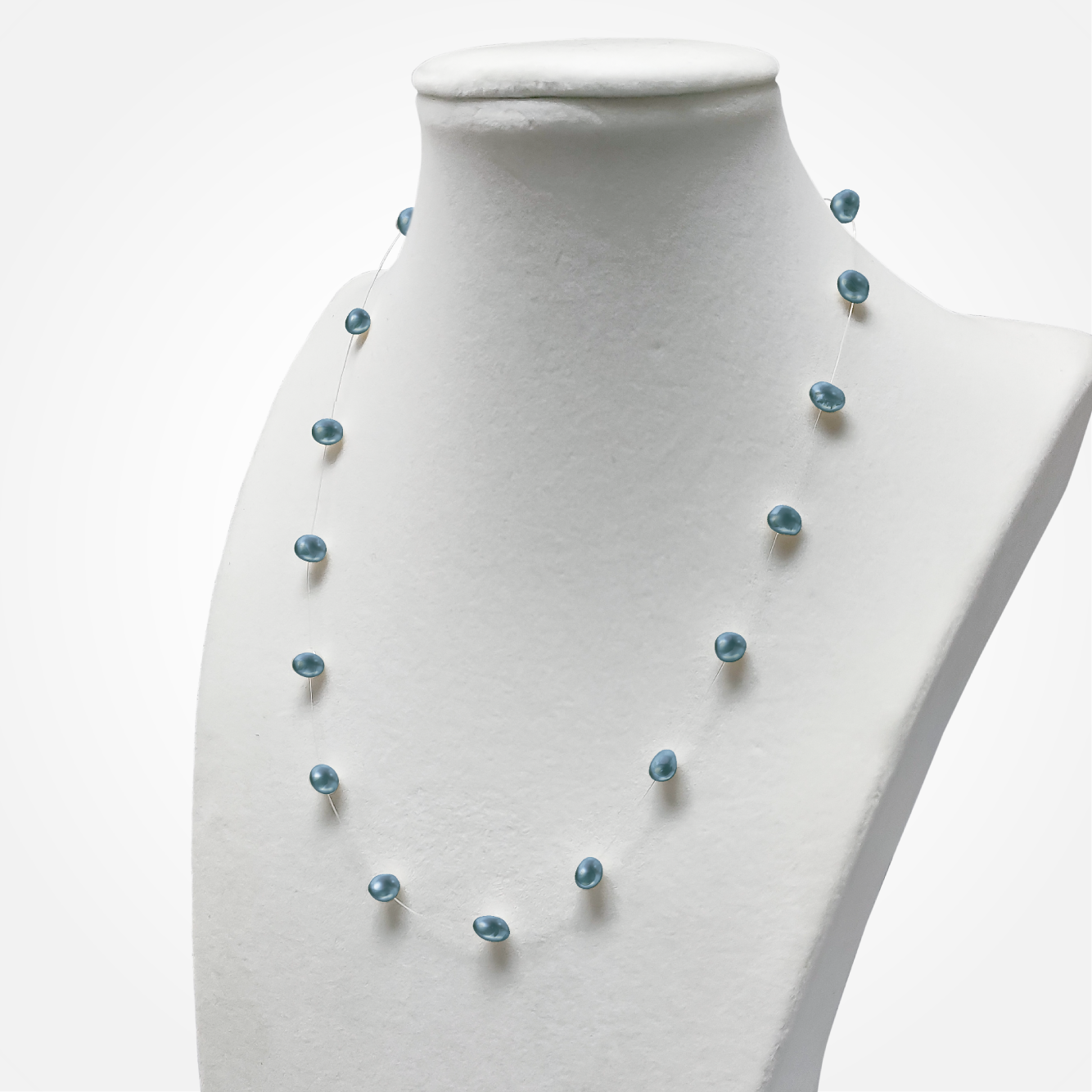 Floating Baroque Pearl Necklace