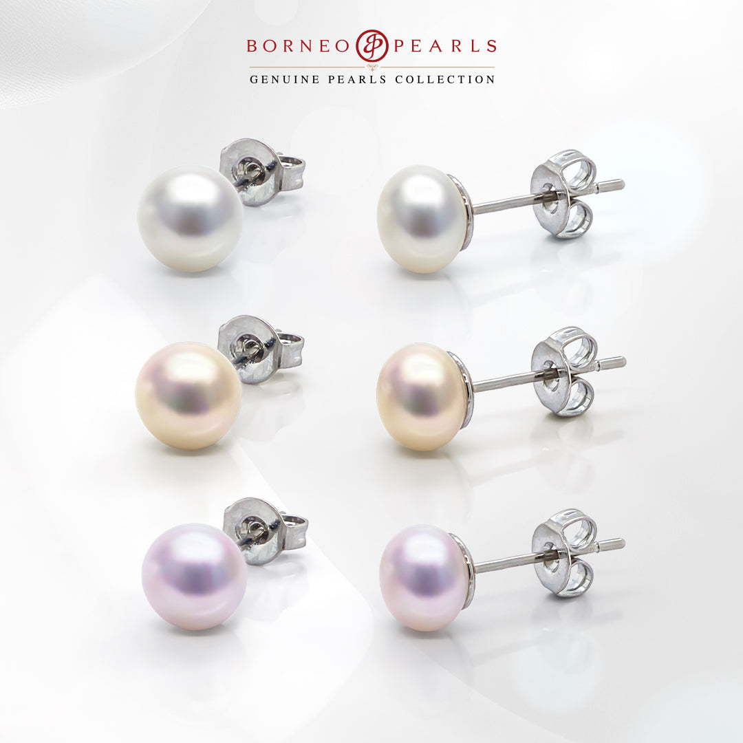 3 Pairs of Pearl Studs for Rm99