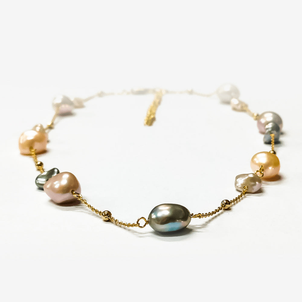 Keshi 珍珠个性项链