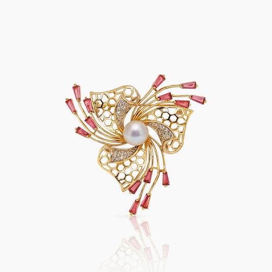 Celeste Blossom Pearl Brooch