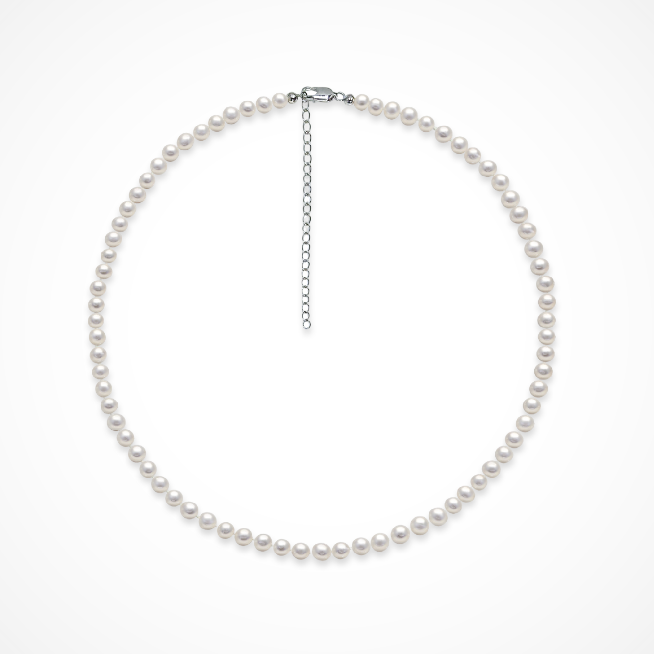 Classic Petite Off Round Pearl Necklace