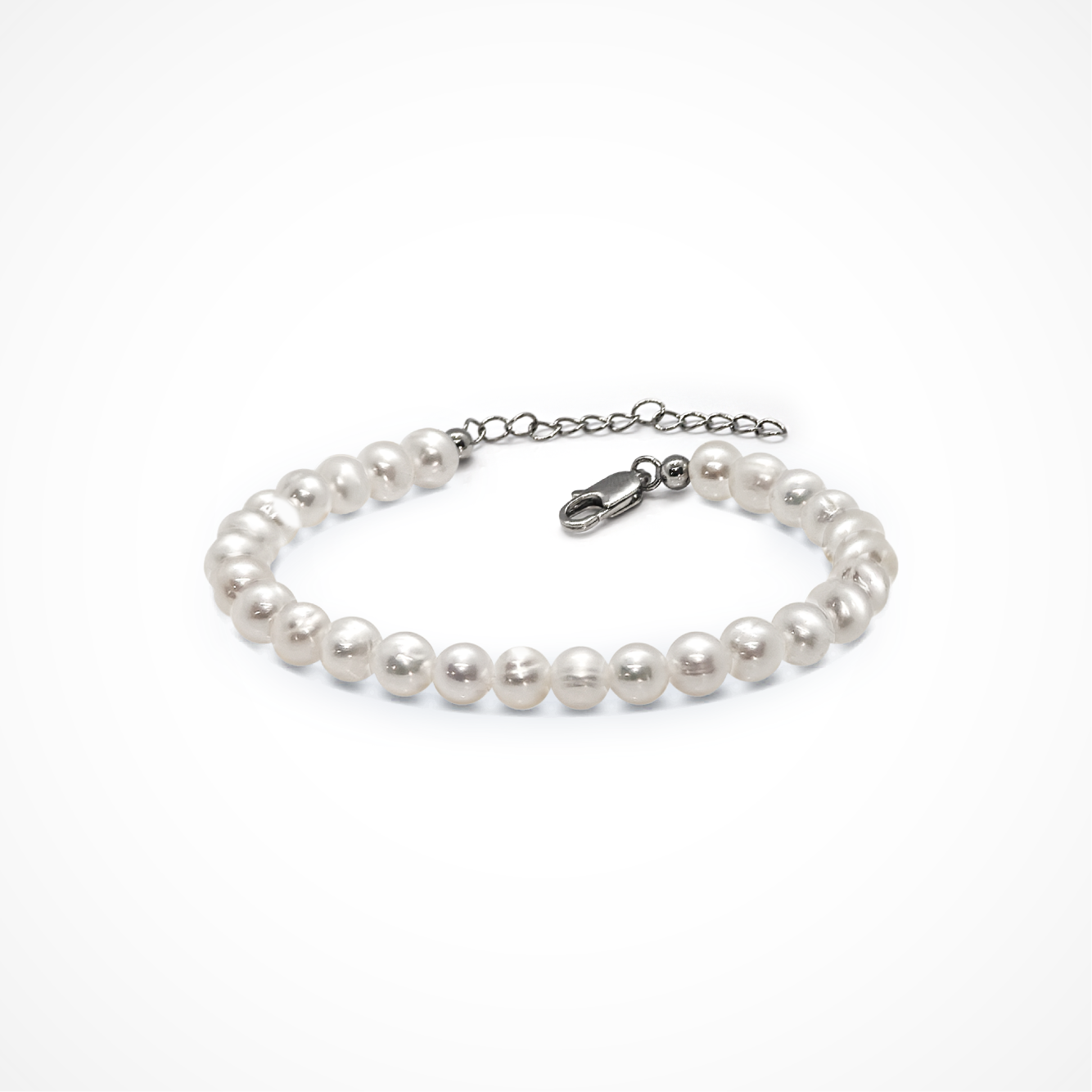Classic 6-7mm Off Round Pearl Bracelet