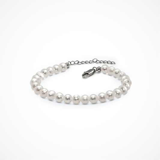 Classic 6-7mm Off Round Pearl Bracelet
